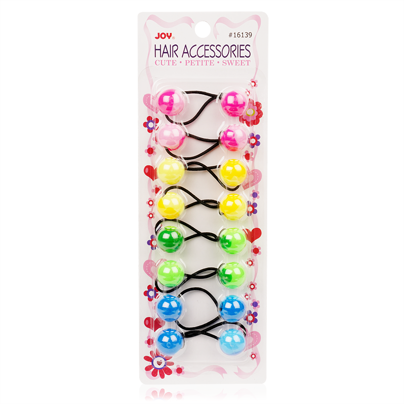 Joy Twin Beads Ponytailers 20mm 8ct