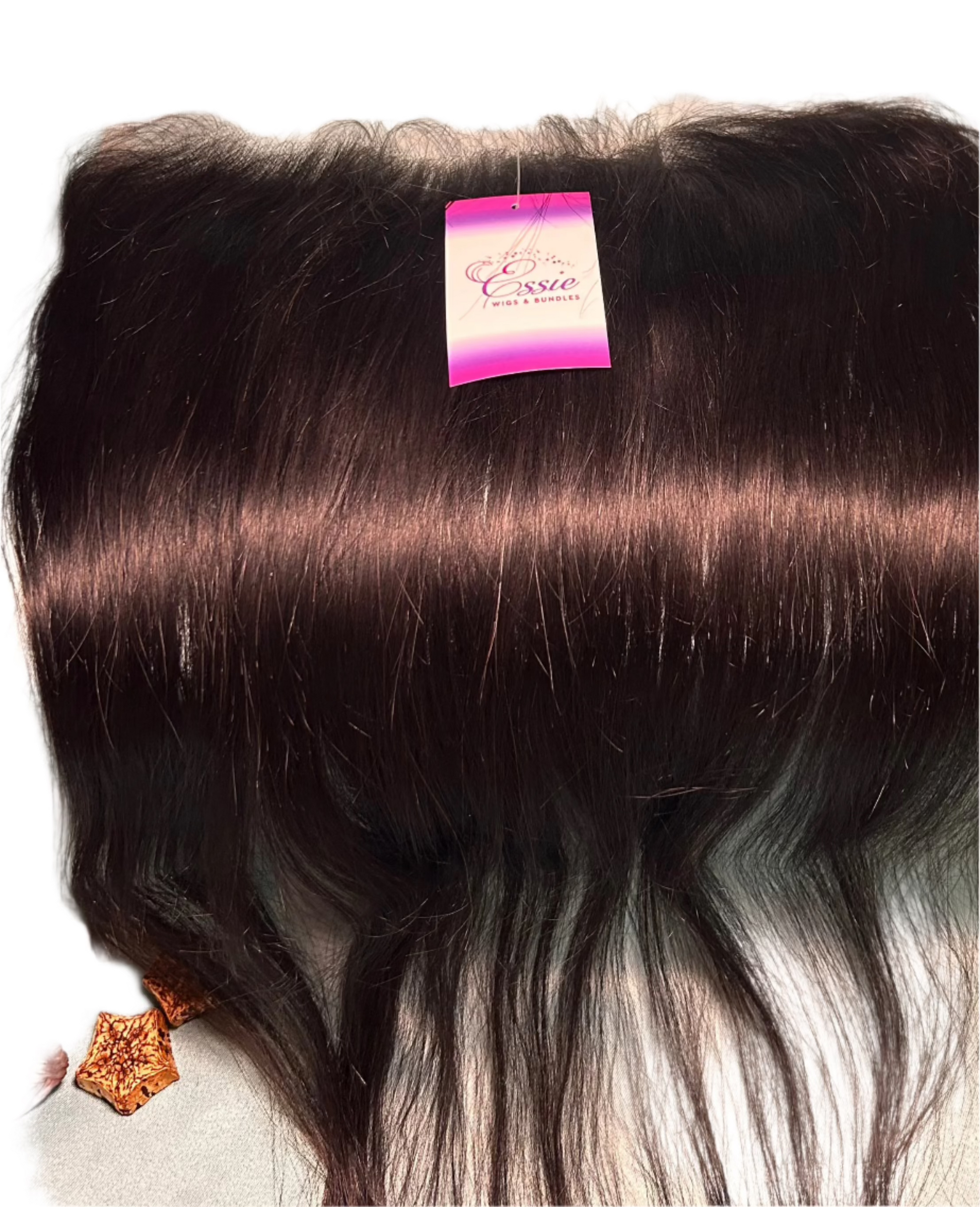 Essie 13x4 and 13x6 100% Virgin Human Hair HD and Transparent Lace Frontals; Tight And Neat, Thick And Healthy Ends, No Shedding, No Tangles, Soft And Full, Smooth And Silky Human Hair. Textures: Straight, Body-wave, High Quality frontals.