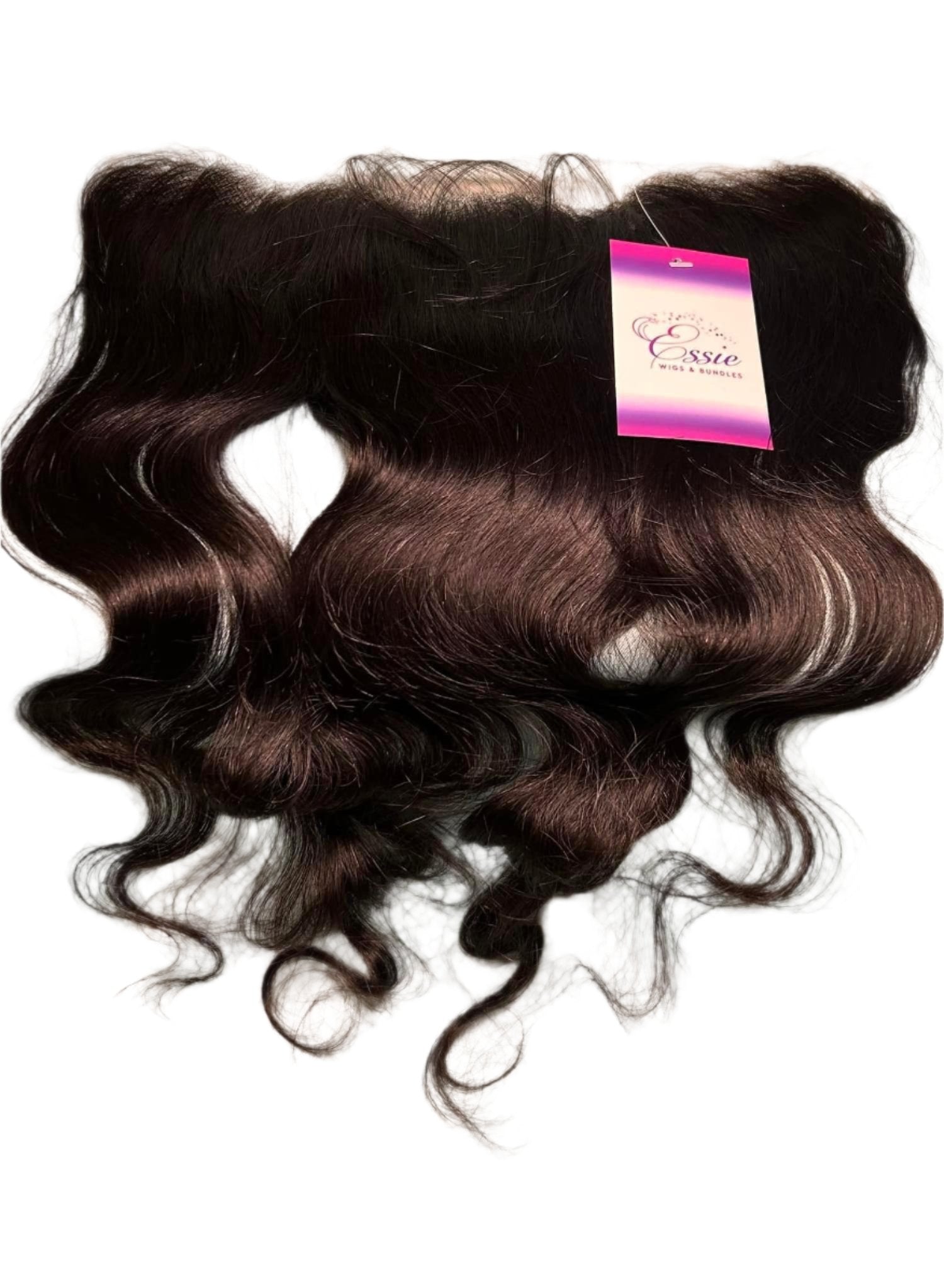 Essie 13x4 and 13x6 100% Virgin Human Hair HD and Transparent Lace Frontals; Tight And Neat, Thick And Healthy Ends, No Shedding, No Tangles, Soft And Full, Smooth And Silky Human Hair. Textures: Straight, Body-wave, High Quality frontals.